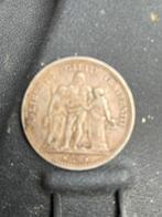Zilveren Franse munt 1876, Ophalen of Verzenden, Frankrijk