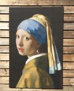 Meisje met de parel, Vermeer gespannen Textiel 100 x 150, Huis en Inrichting, Ophalen