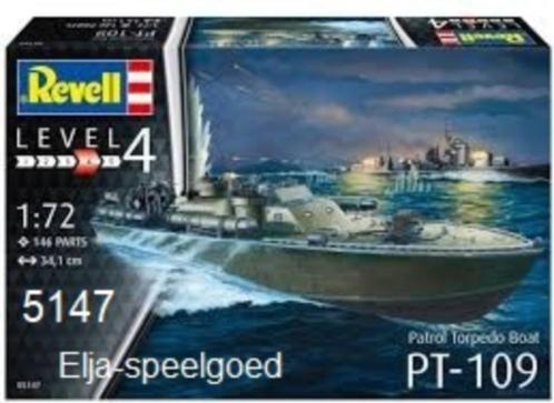 Patrol Torpedo Boat PT-109 Revell Nr. 5147 1:72 modelbouw, Hobby en Vrije tijd, Modelbouw | Boten en Schepen, Nieuw, 1:50 tot 1:200