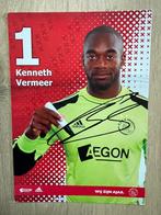 Fotokaart Kenneth Vermeer (Ajax)., Ophalen of Verzenden, Nieuw, Ajax, Spelerskaart