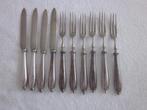 10 verzilverde Arthur Krupp Berndorf  bestek lees!!!!, Antiek en Kunst, Ophalen of Verzenden