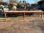 Antieke grote eettafel of Franse wijntafel 382 cm lang