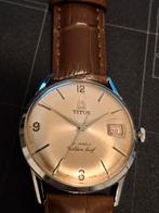 Sovil et Titus Golden Leaf Vintage Horloge 34mm, Sieraden, Tassen en Uiterlijk, Horloges | Antiek, Overige merken, Overige materialen