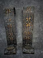 Set van 2 metalen wandkandelaars, Huis en Inrichting, Woonaccessoires | Zuilen en Pilaren, Ophalen, Gebruikt