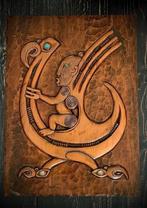 Maori houtsnijwerk Nieuw Zeeland New Zealand Tiki Rotorua NZ, Ophalen of Verzenden