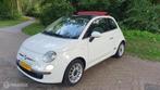Dealer onderhouden Fiat 500 1.2 Lounge CABRIO /KOUDE AIRCO !, Auto's, Euro 5, Gebruikt, 4 cilinders, Leder en Stof