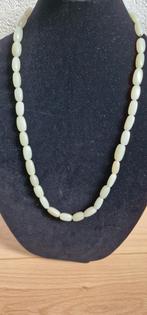Groene Agaat Ketting, Ophalen of Verzenden, Zo goed als nieuw, Steen of Mineraal, Met edelsteen