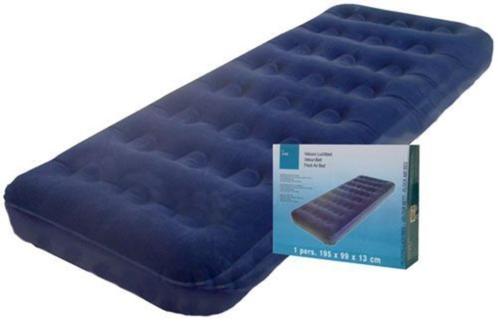 Luchtbed 1 persoons Velours 195 x 99 x 13 cm NIEUW, Tuin en Terras, Zwembad-toebehoren, Nieuw, Ophalen