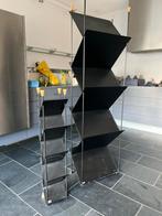 Boekenrek/tijdschriftenrek en cd rek lourens fisher, Huis en Inrichting, Ophalen, Gebruikt, Metaal, Cd's