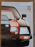Brochure Citroën Visa GSA en CX 1983, Boeken, Ophalen of Verzenden, Gelezen, Citroën