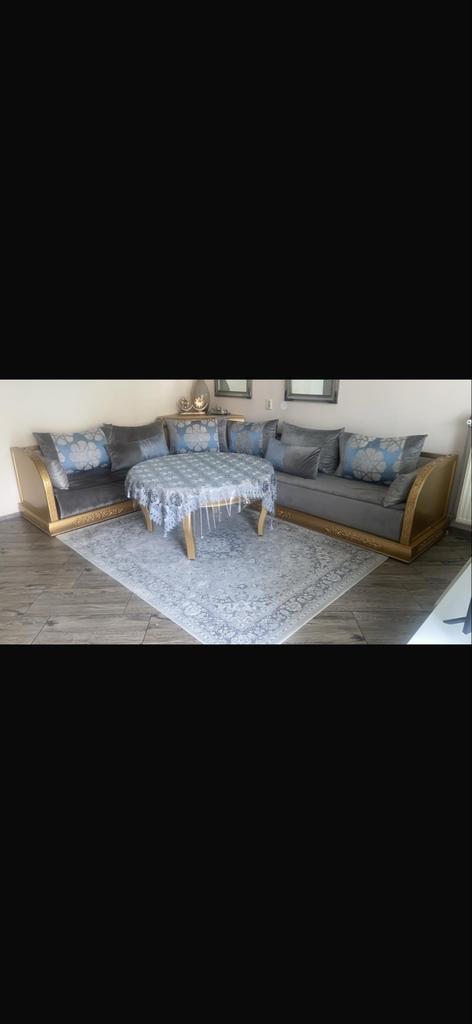 Marokkaanse Seddari Bank, Huis en Inrichting, Banken | Complete zithoeken, Gebruikt, Hout, Ophalen of Verzenden