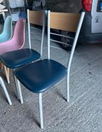 Stoelen 4 stoelen stoel eetkamerstoel, Huis en Inrichting, Ophalen of Verzenden, Zo goed als nieuw, Blauw