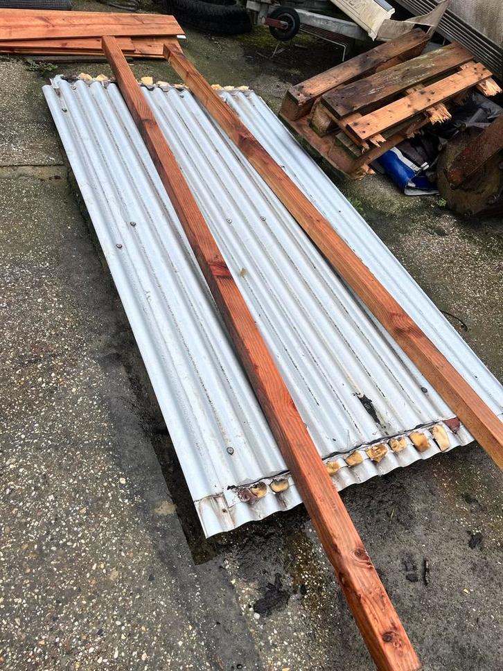 Dakplaten - Diverse materialen, Doe-het-zelf en Verbouw, Metalen, Gebruikt, IJzer, Ophalen