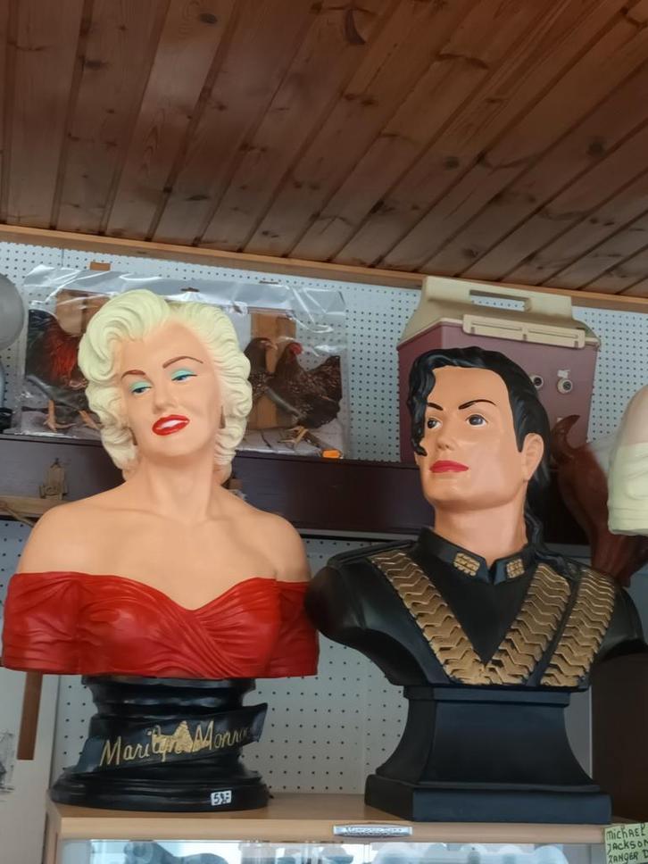 Michael Jackson en Marilyn Monroe beeld, Verzamelen, Beelden en Beeldjes, Ophalen