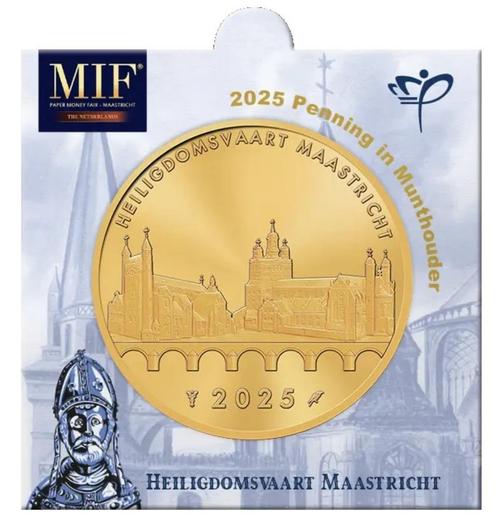 Nederland penning in munthouder 2025 "MIF", BU, Postzegels en Munten, Penningen en Medailles, Overige materialen, Nederland, Ophalen of Verzenden