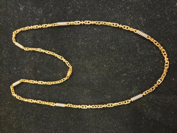 14 k gouden monte carlo ketting 40 gram 65 cm, Sieraden, Tassen en Uiterlijk, Kettingen, Nieuw, Goud, Goud, Ophalen of Verzenden