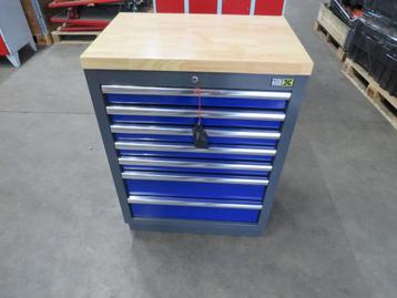 ladenkast werkplaatskast gereedschapskast met houten blad beschikbaar voor biedingen