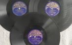 Vintage 78 toeren platen 10 inch met militaire muziek marsen, Ophalen, Gebruikt, 10 inch