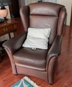Leren fauteuil, Huis en Inrichting, Fauteuils, Ophalen, Zo goed als nieuw, 75 tot 100 cm, 50 tot 75 cm