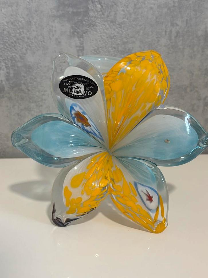 Murano Glas Bloem - Handgemaakt, Antiek en Kunst, Antiek | Glas en Kristal, Ophalen