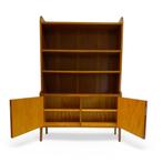 Vintage boekenkast uit Zweden, Huis en Inrichting, Kasten | Boekenkasten, Ophalen, 100 tot 150 cm, ?, Mid-century | Vintage | Scandinavisch