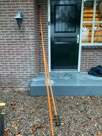 2 Lange Gordijnroedes - 3.30m & 2.50m, Ophalen, Gebruikt