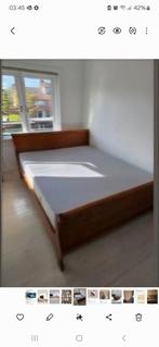 Kersenhouten Ledikant 160x200 - Bijenkorf, Gebruikt, Bruin, Klassiek, Tweepersoons