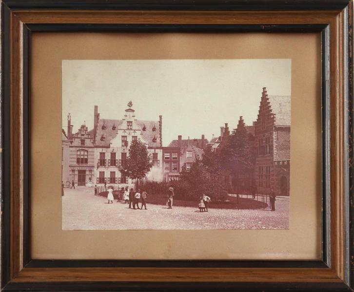 historische foto: Gezicht op de Balans, Middelburg, Antiek en Kunst, Kunst | Tekeningen en Foto's, Ophalen of Verzenden