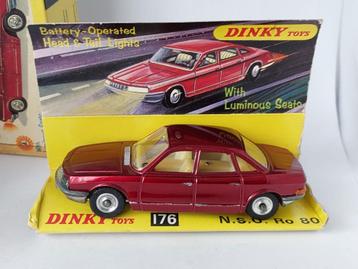 DINKY TOYS 176 NSU Ro 80 ONBESPEELD MET VERLICHTING EN DISPL beschikbaar voor biedingen