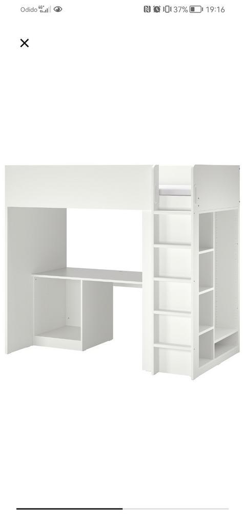 Smastad hoogslaper Ikea, Kinderen en Baby's, Kinderkamer | Stapelbedden en Hoogslapers, Gebruikt, Hoogslaper, Ophalen
