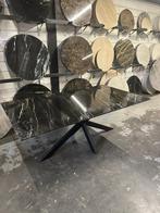 Rechthoekige eettafel MOET WEG - kwartsiet Belvedere 180x100, Zo goed als nieuw, Vijf personen of meer, 150 tot 200 cm, Metaal