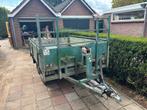 Aanhanger dubbelasser plateauwagen, Ophalen, Gebruikt