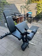 Halterbank newton fitness incl legcurls & biceps, Ophalen, Zo goed als nieuw, Fitnessbank