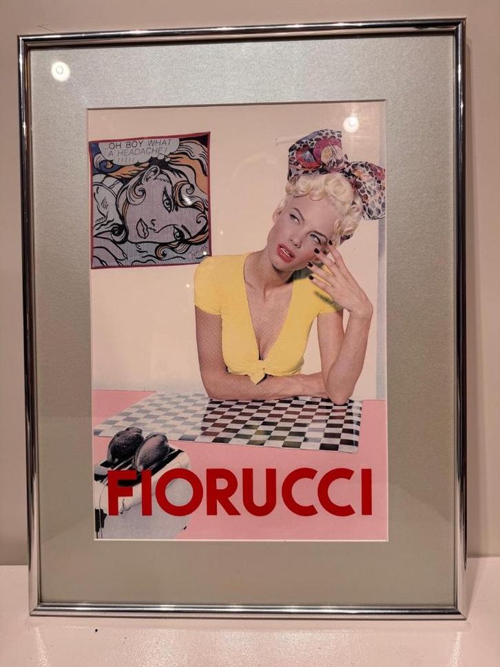 Original Fiorucci - Warhol paining | incl. frame, Verzamelen, Posters, Zo goed als nieuw, Reclame, A1 t/m A3, Rechthoekig Staand