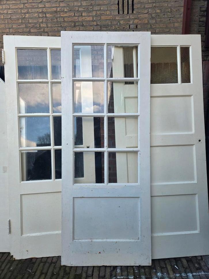 Paneeldeuren, Doe-het-zelf en Verbouw, Deuren en Horren, Gebruikt, Binnendeur, 200 tot 215 cm, Hout, Ophalen