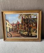 Olieverf schilderij op houten paneel, Ophalen of Verzenden