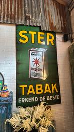 Groot origineel emaille bord ster tabak niemijer Groningen, Ophalen, Reclamebord, Gebruikt, L