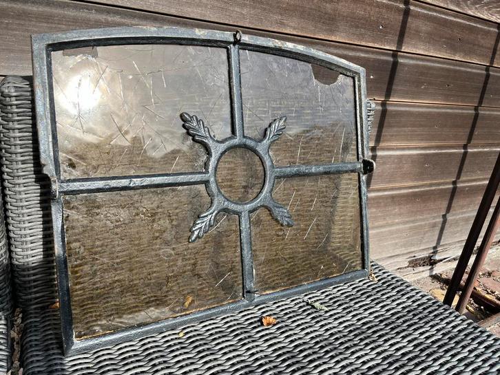 Antiek Gietijzeren Stalraam, Antiek en Kunst, Antiek | Glas en Kristal, Ophalen of Verzenden