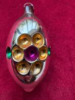 Mooie zeldzame Ajeko kerstbal met bloemmotief en glazen oog., Ophalen of Verzenden, Zo goed als nieuw