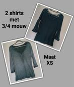 2 groene shirts met 3/4 mouwen, maat XS, Kleding | Dames, T-shirts, Groen, Maat 34 (XS) of kleiner, Sutherland, Ophalen of Verzenden