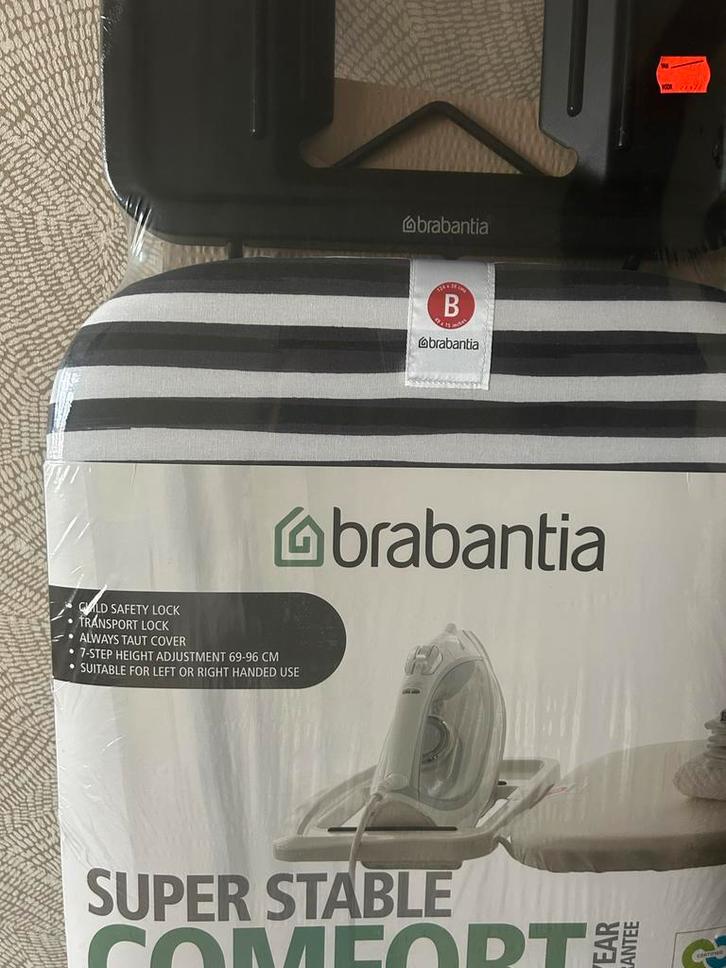 Brabantia Strijkplank B 124x38cm - Nieuw!, Witgoed en Apparatuur, Strijkijzers en Strijkplanken, Nieuw, Strijkijzer met snoer