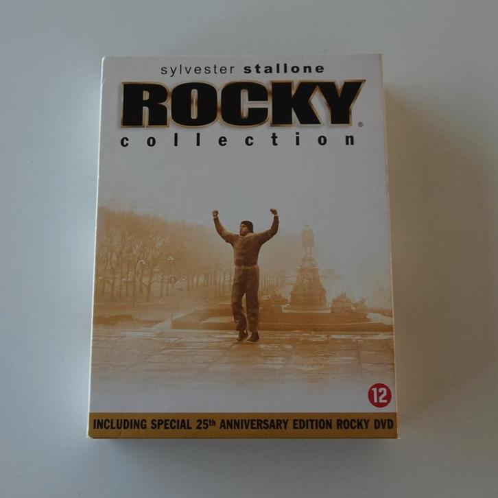 Sylvester Stallone : Rocky Collection 5 x DVD Box uit 2004, Cd's en Dvd's, Dvd's | Actie, Zo goed als nieuw, Vanaf 12 jaar, Ophalen