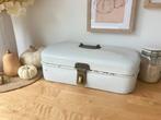 Oude Emaille Broodtrommel Wit Brocante, Huis en Inrichting, Keuken | Keukenbenodigdheden, Ophalen of Verzenden, Gebruikt