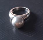 Zilveren ring met grijze parel, van het merk Zinzi, Sieraden, Tassen en Uiterlijk, Gebruikt, Ophalen of Verzenden, 17 tot 18, Dame