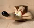 Vintage Looney Tunes Wile E Coyote plastic mok, Ophalen, Looney Tunes, Zo goed als nieuw, Overige typen