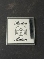 Rivièra Maison Logo Plaatje Zilver | 5cm x 5cm | 45x, Huis en Inrichting, Overige Huis en Inrichting, Nieuw, Verzenden