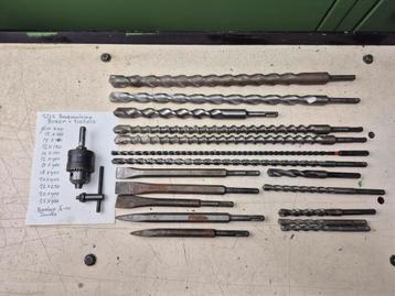 SDS diverse (lange) boren en  beitels. beschikbaar voor biedingen