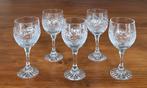 5 kristallen geslepen likeur glaasjes, Ophalen of Verzenden