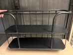 Zwarte wandrek met 2 planken, Ophalen, Gebruikt