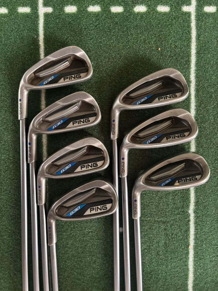 Ping G30 Ijzerset - 5/SW - SR Flex - Blue Dot - Linkshandig, Sport en Fitness, Golf, Set, Ping, Ophalen of Verzenden